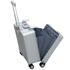 Aleon Business Cases|Carry-on Luggage<Aircraft Grade 17 inch Deluxe Aluminum Wheeled Business Case