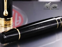 Aurora Rollerball<Optima - Resin w/ Gold Plated Trim Rollerball Pen - AU-97 Black