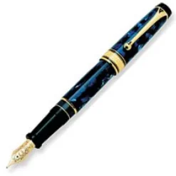 Aurora Fountain<Optima Auroloide Blue Fountain Pen