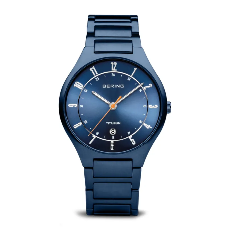 Bering Men's Watches<Mens Watch | Titanium | Matte Blue | 11739797 | Altman Luggage