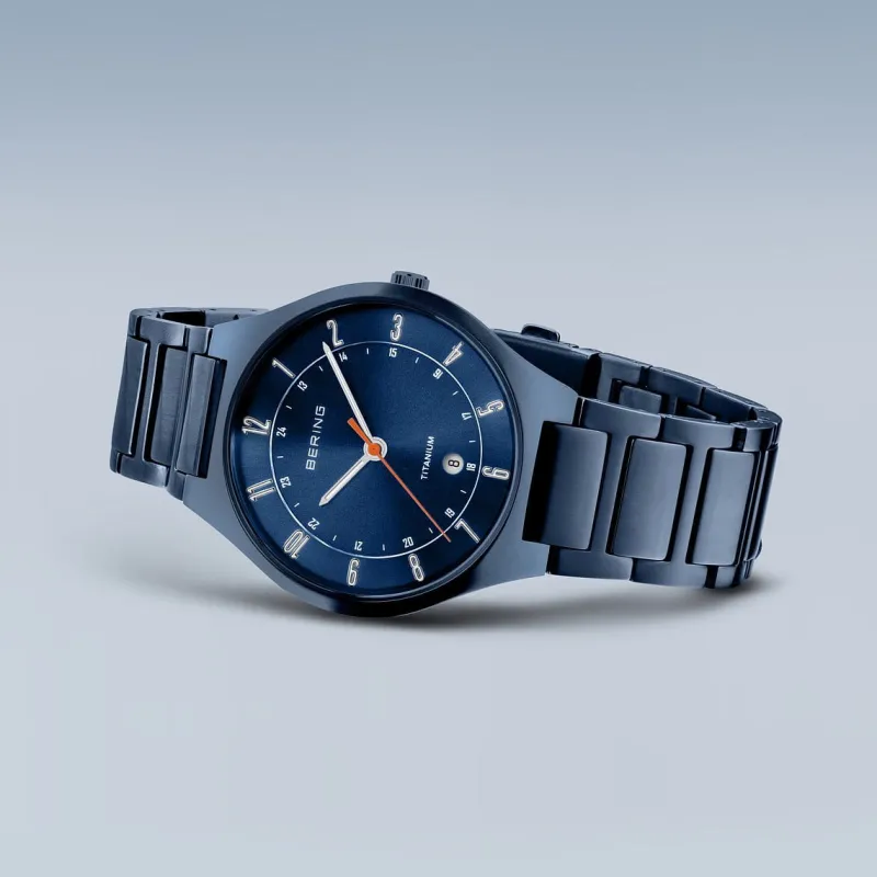 Bering Men's Watches<Mens Watch | Titanium | Matte Blue | 11739797 | Altman Luggage
