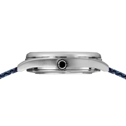 Bering Men's Watches<Mens Watch Automatic polished brushed silver Blue Dial 16743307