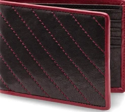 Bosca Men's Wallets<8 Pocket Deluxe Executive Wallet Quilted Napoli Leather