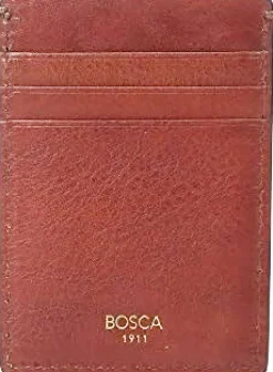 Bosca Money Clip|Men's Wallets<Deluxe Front Pocket Wallet Cognac Washed Leather