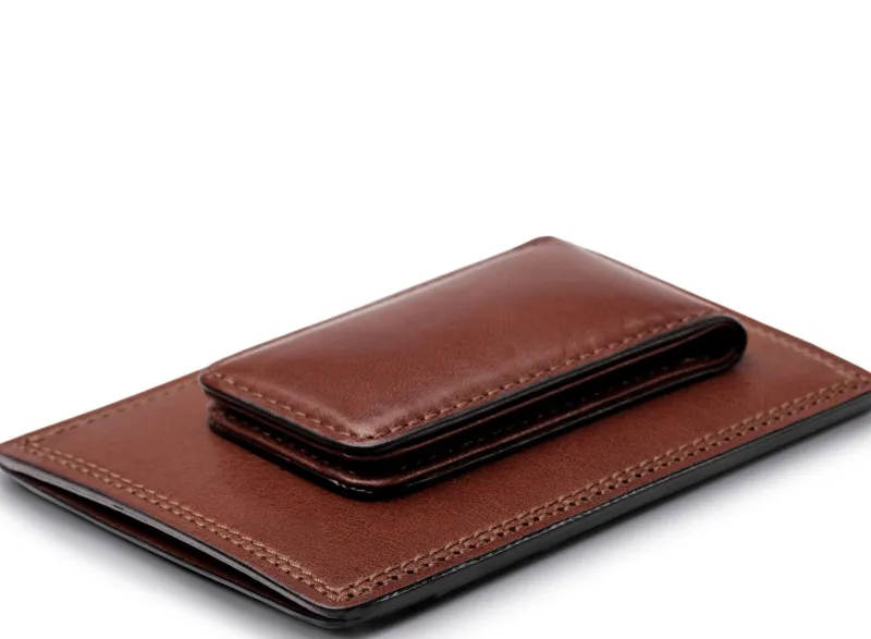Bosca Men's Wallets<Deluxe Front Pocket Wallet Old Leather Dark Brown