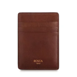 Bosca Men's Wallets<Deluxe Front Pocket Wallet Old Leather Dark Brown