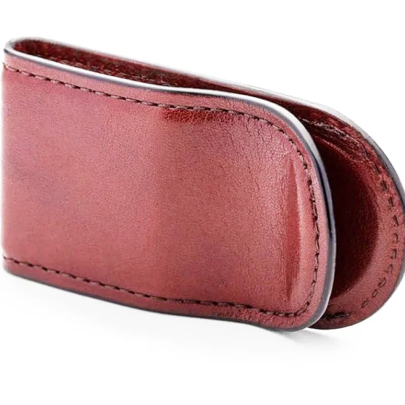 Bosca Money Clip<Leather Covered Money Clip Amber | Altman Luggage | Wallet Sale