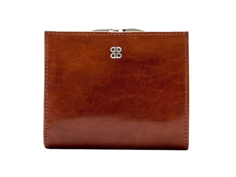 Bosca Women's Wallets<Old Leather Petite French Purse Amber