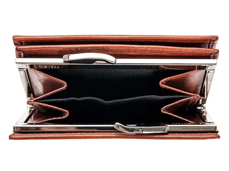 Bosca Women's Wallets<Old Leather Petite French Purse Amber