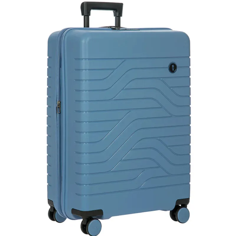 Bric's Checked<B/Y Ulisse 28" Expandable Spinner Grey Blue