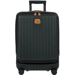 Bric's Carry-on Luggage<Brics Capri 21 Spinner With Pocket Expandable On Sale Matte Black