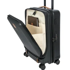 Bric's Carry-on Luggage<Brics Capri 21 Spinner With Pocket Expandable On Sale Matte Black