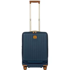 Bric's Carry-on Luggage<Brics Capri 21 Spinner With Pocket Expandable On Sale Matte Blue