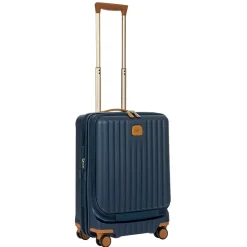 Bric's Carry-on Luggage<Brics Capri 21 Spinner With Pocket Expandable On Sale Matte Blue