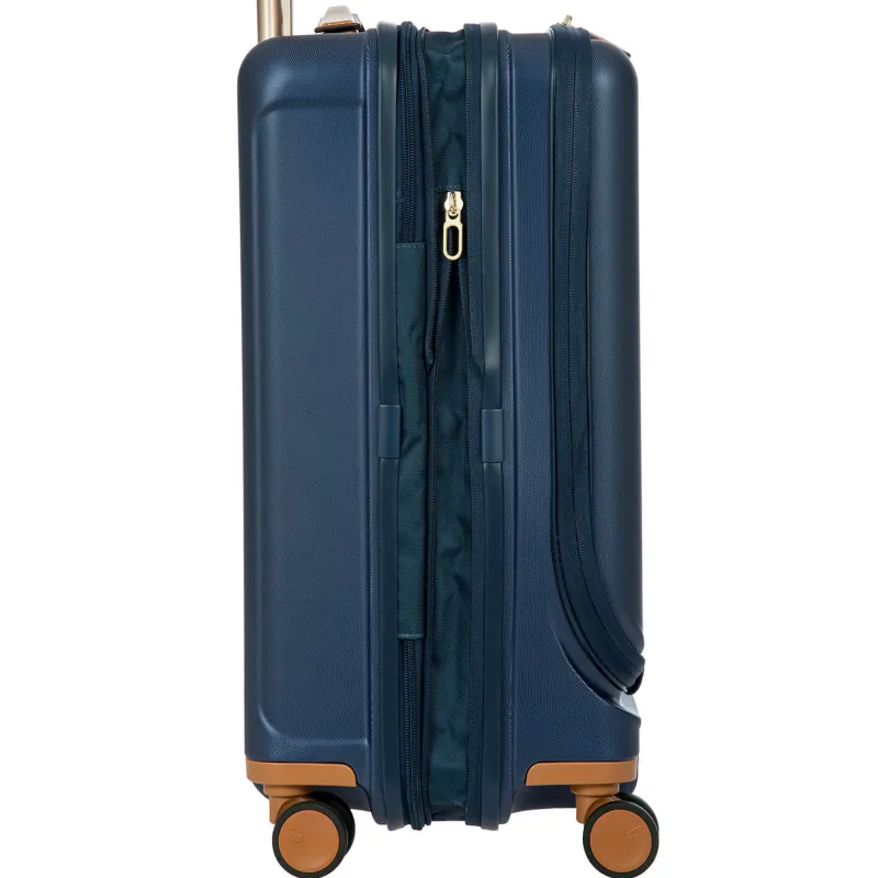 Bric's Carry-on Luggage<Brics Capri 21 Spinner With Pocket Expandable On Sale Matte Blue