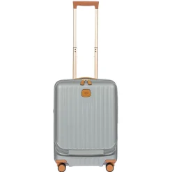Bric's Carry-on Luggage<Brics Capri 21 Spinner With Pocket Expandable On Sale Silver Shine
