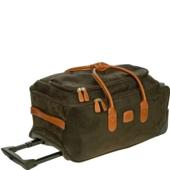 Bric's Carry-on Luggage<LIFE 21" CARRY-ON ROLLING DUFFLE BAG - OLIVE OR BLACK Olive with Olive Lining