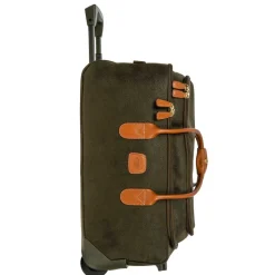 Bric's Carry-on Luggage<LIFE 21" CARRY-ON ROLLING DUFFLE BAG - OLIVE OR BLACK Olive with Olive Lining