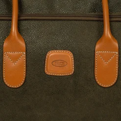 Bric's Carry-on Luggage<LIFE 21" CARRY-ON ROLLING DUFFLE BAG - OLIVE OR BLACK Olive with Olive Lining