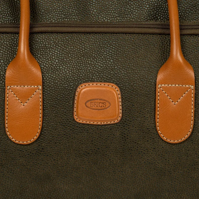 Bric's Carry-on Luggage<LIFE 21" CARRY-ON ROLLING DUFFLE BAG - OLIVE OR BLACK Olive with Olive Lining