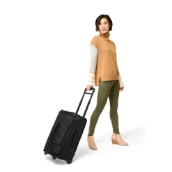 Briggs & Riley Wheeled Duffels|Carry-on Luggage<Briggs and Riley Baseline BLUWD1214 Global 2 Wheel Carry on Duffle Black