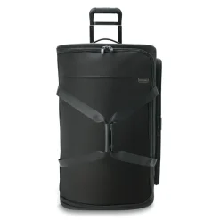 Briggs & Riley Wheeled Duffels|Checked<Briggs and Riley Baseline BLUWD129 Large 2 Wheel Duffle Black