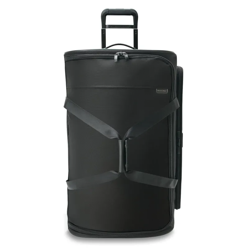 Briggs & Riley Wheeled Duffels|Checked<Briggs and Riley Baseline BLUWD129 Large 2 Wheel Duffle Black