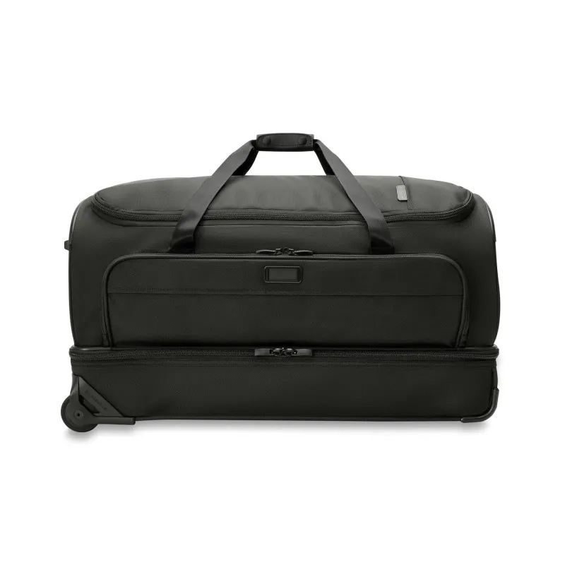 Briggs & Riley Wheeled Duffels|Checked<Briggs and Riley Baseline BLUWD129 Large 2 Wheel Duffle Black