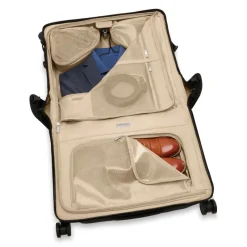 Briggs & Riley Garment Bags|Carry-on Luggage<Briggs and Riley Baseline BLU174SP4 Wide Carry on Wheeled Garment Bag Black