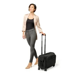 Briggs & Riley Garment Bags|Carry-on Luggage<Briggs and Riley Baseline BLU174SP4 Wide Carry on Wheeled Garment Bag Black