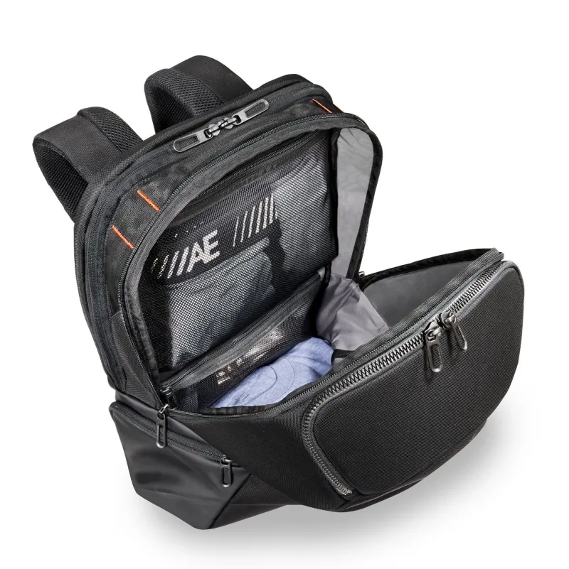 Briggs & Riley Checked<Briggs and Riley ZDX Cargo Backpack | Altman Luggage Black