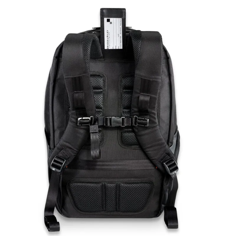 Briggs & Riley Checked<Briggs and Riley ZDX Cargo Backpack | Altman Luggage Black