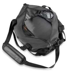 Briggs & Riley Checked|Carry-on Luggage<Briggs and Riley ZDX Cargo Satchel | Altman Luggage Black