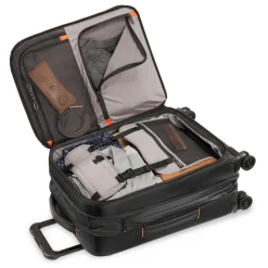 Briggs & Riley Checked|Carry-on Luggage<Briggs and Riley ZDX Domestic Carry on Expandable Spinner Black