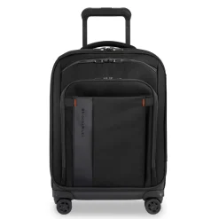 Briggs & Riley Checked|Carry-on Luggage<Briggs and Riley ZDX International Carry on Expandable Spinner Black