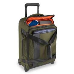 Briggs & Riley Wheeled Duffels|Checked<Briggs and Riley ZDX International Carry on Upright Duffle Hunter