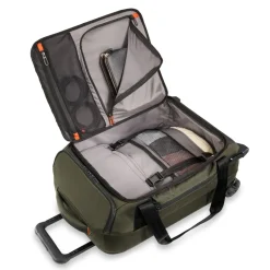 Briggs & Riley Wheeled Duffels|Checked<Briggs and Riley ZDX International Carry on Upright Duffle Hunter