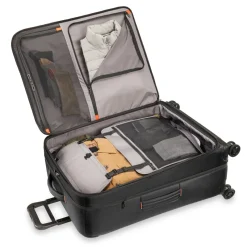 Briggs & Riley Checked<Briggs and Riley ZDX Large Expandable Spinner | Altman Luggage Black