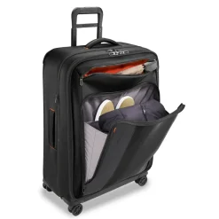 Briggs & Riley Checked<Briggs and Riley ZDX Large Expandable Spinner | Altman Luggage Black