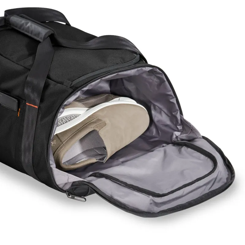 Briggs & Riley Checked<Briggs and Riley ZDX Large Travel Duffle Bag | Altman Luggage Black
