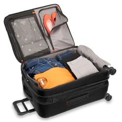 Briggs & Riley Checked<Briggs and Riley ZDX Medium Expandable Spinner | Altman Luggage Black