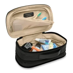 Briggs & Riley Toiletry Kits<Briggs Riley Baseline BL115X Expandable Essentials Kit | Altman Luggage Black
