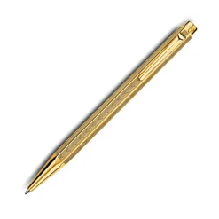 Caran D'Ache Ballpoint<Caran D' Ache | Caran D' Ache Ecridor Chevron Gold Ballpoint Pen | Pen Sale