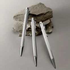 Caran D'Ache Ballpoint<Caran D' Ache | Caran D' Ache Ecridor Chevron Palladium Ballpoint Pen | Pen Sale