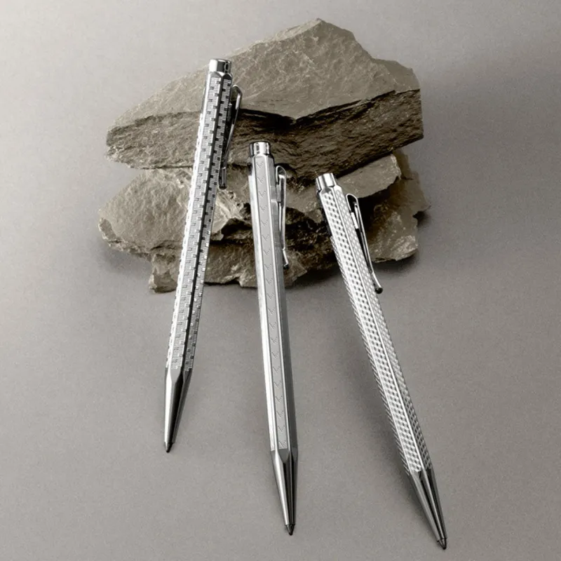 Caran D'Ache Ballpoint<Caran D' Ache | Caran D' Ache Ecridor Chevron Palladium Ballpoint Pen | Pen Sale