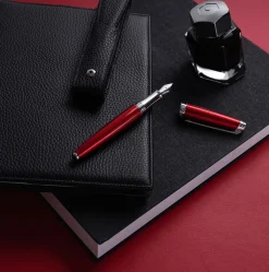 Caran D'Ache Fountain<Caran D Ache Leman Carmine Red Fountain Pen | Altman Luggage Sale