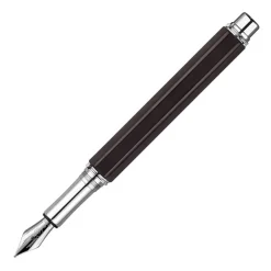 Caran D'Ache Fountain<Caran d Ache Varius Ebony Silver Plated Rhodium Coated Fountain Pen