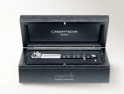 Caran D'Ache Limited Edition|Fountain<Caran d Ache Varius Ebony Silver Plated Rhodium Coated Fountain Pen