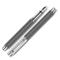 Caran D'Ache Fountain<Caran D Ache Varius Ivanhoe Silver Plated Fountain Pen