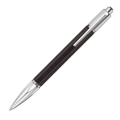 Caran D'Ache Ballpoint<Caran d Ache Varius Silver Plated Rhodium Coated Ballpoint Pen Ebony-Rhodium
